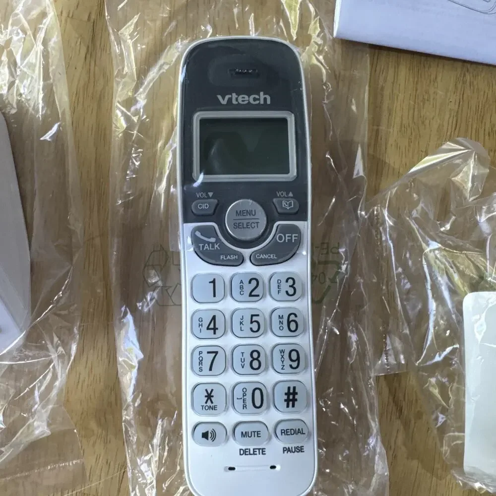 VTech Vg134 Cordless Phone White With Answering Machine New